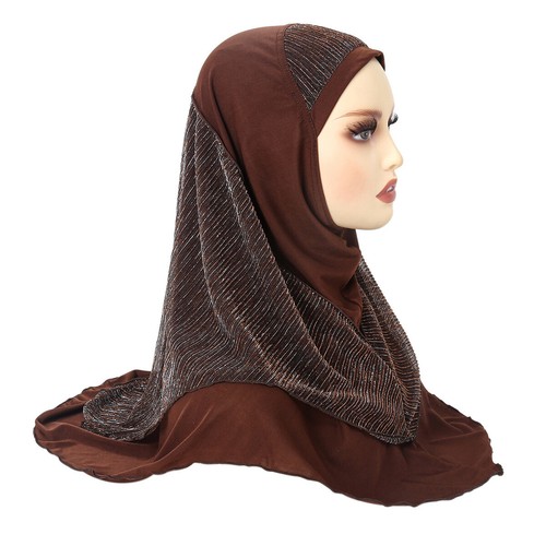 Pull On Wear Instant Women Muslim Hijab Turban Prayer Shawl Burqa Arab Headscarf - Picture 76 of 83