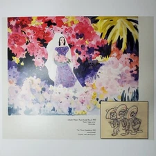 Three Caballeros Saludos Amigos Print Disney Panchito Carioca Calendar Page