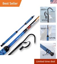 Fishing Gaff Portable Fish Gaff with Stainless Steel Fishing Hook,Non-Slip Gr...