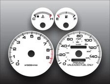 White Face Gauges For 1994-2001 Acura Integra Gs-r