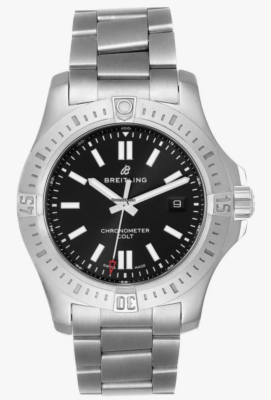 Breitling Colt Automatic A17388 44mm Black Dial Date Chronometer