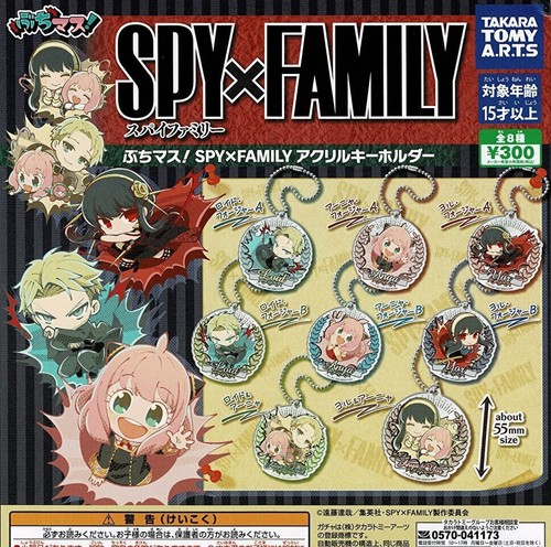 Spy Family Buchimasu Acrylic Key Chain 8 Types Set Gacha Capsule Toy Japan 906y Ebay