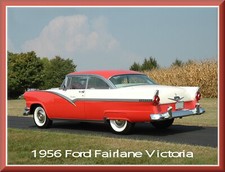 1956 Ford Fairlane Victoria Coupe 1 Toolbox - Refrigerator Magnet 42 Mil
