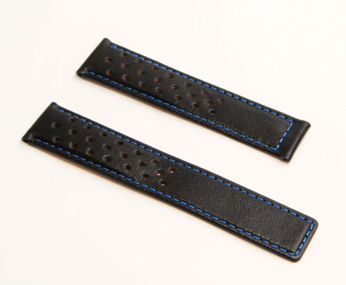 19mm schwarz Sport Leder Uhrenarmband passend für TAG Heuer Carrera Modelle aufgelistet - Bild 21 von 34