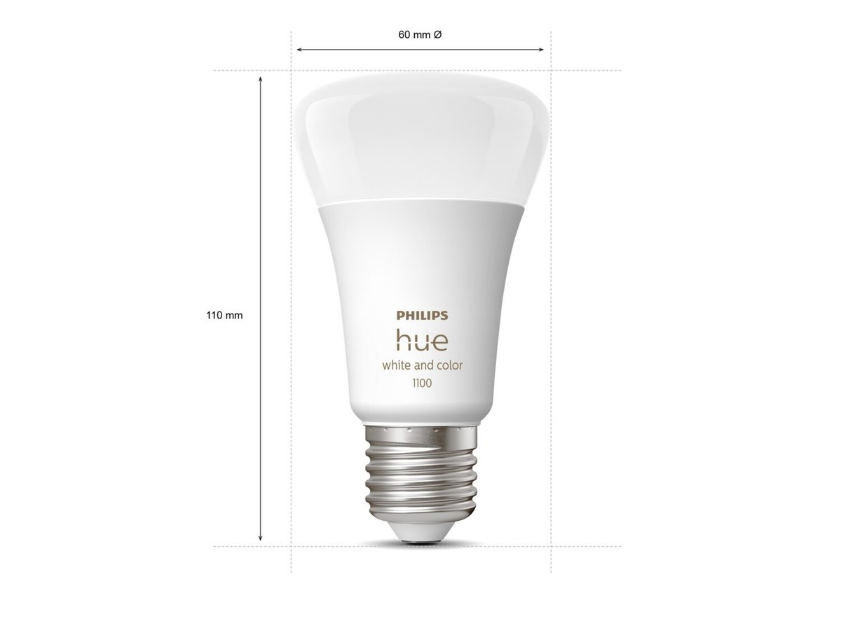 PHILIPS Hue White & Color Ambiance 1100 A60 E27 Bulb - Bluetooth
