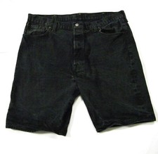 Levi's 501 Mens Button Fly Jeans Shorts Black Sz 42