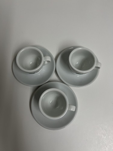 Casa Elite Home Collections Design Italy Logo Thick Ceramic Cup&Saucer Set Small - Picture 2 of 7
