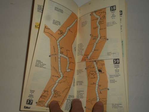 CARTA'S ISRAEL ROAD GUIDE Street MAPS Book 1963 Gas Stations Hostels Settlements - Picture 19 of 24