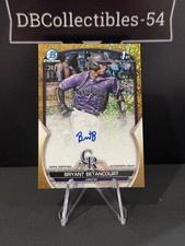 2023 Bowman Chrome Bryant Betancourt 1st Gold Mini Diamond Auto 21/50 Rockies