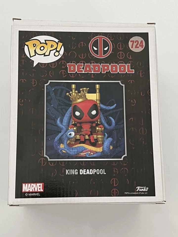 Виниловая фигурка FUNKO Pop Marvel King Deadpool on Throne новая в наличии! - Изображение 3 из 4
