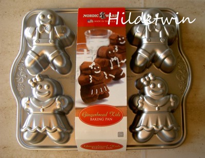 NORDICWARE NORDIC WARE GINGERBREAD KIDS BAKING PAN CHRISTMAS BOYS GIRLS NIP