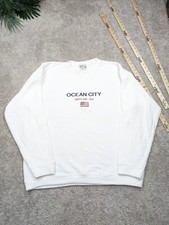 Vintage Maryland Terry Sweatshirt USA MADE XL Ocean City Lagaci 90s Y2K Crew