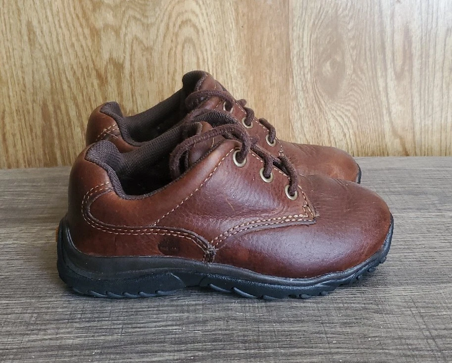 Scarpe Oxford Timberland marroni in pelle stringate taglia 7