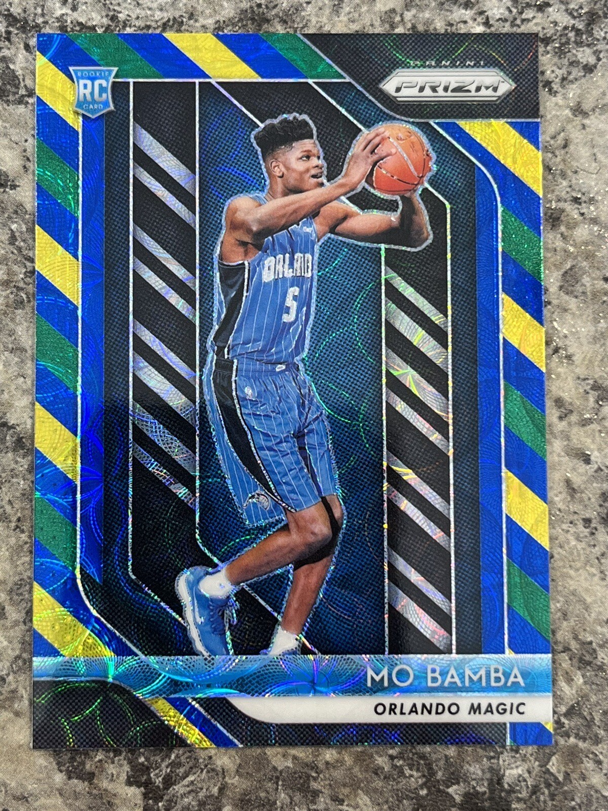 2018-19 Prizm MO BAMBA RC #99 Choice Blue Yellow Green Rookie Card Clippers