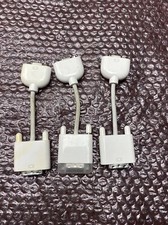 LOT 3 GENUINE APPLE/MAC 603-8525 DVI TO VGA ADAPTER CABLE MAC MINI PRO