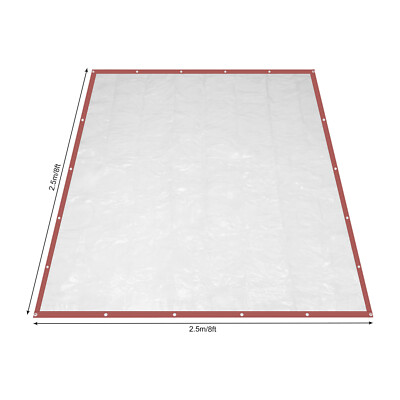 8*8ft Durable PVC transparent tarpaulin for blocking rainwater