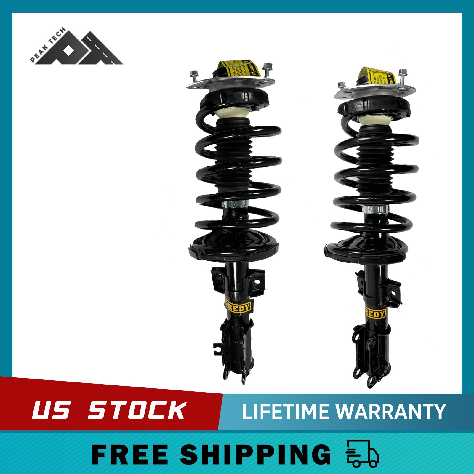 Volvo XC90 2003-2013 Front Left & Right Strut Assemblies with Coil Springs