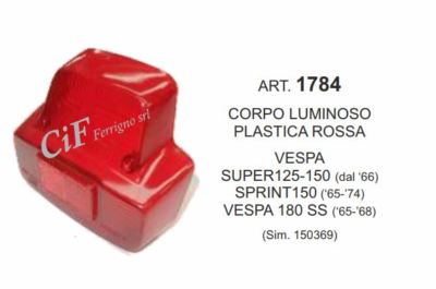 Feux Phare Complet Arrière Piaggio Vespa à Partir De V5A1T Spécimens Feux Phare Complet Arrière Piaggio Vespa à Partir De V5A1T Spécimens