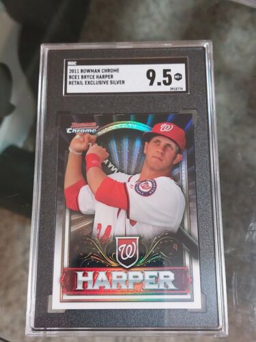 2011 Bowman Chrome Exclusives Silver Refractor #BCE1 Bryce Harper RC SGC 9.5