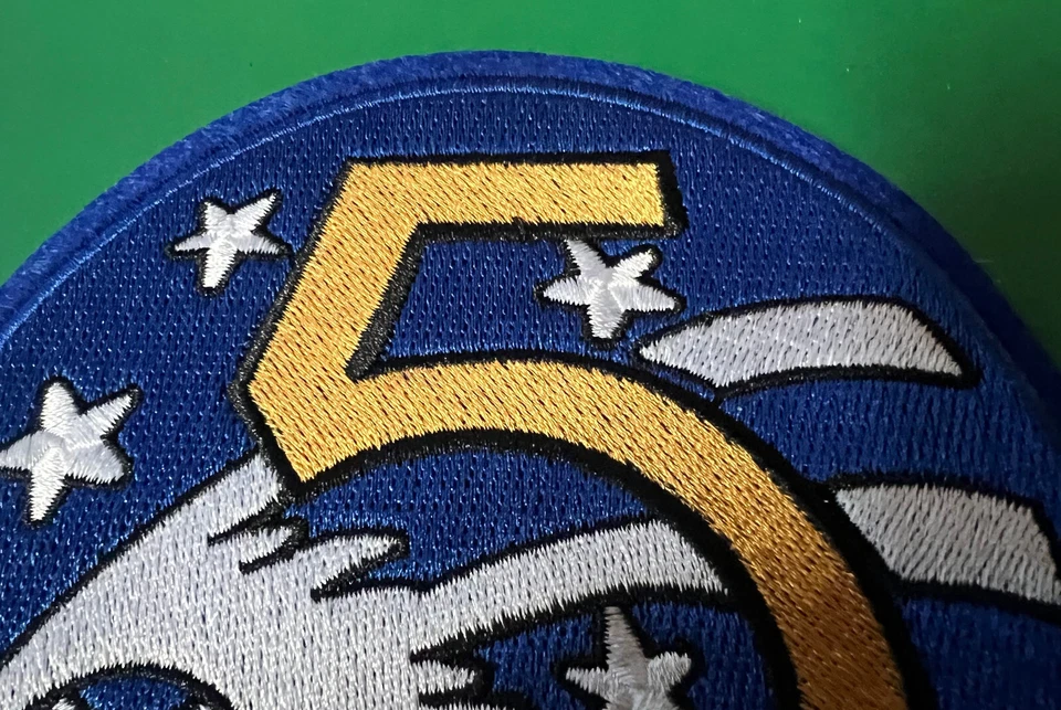 5TH ARMY AIR FORCES A-2 JACKET BREAST PATCH 5 INCH - Image 4 of 4