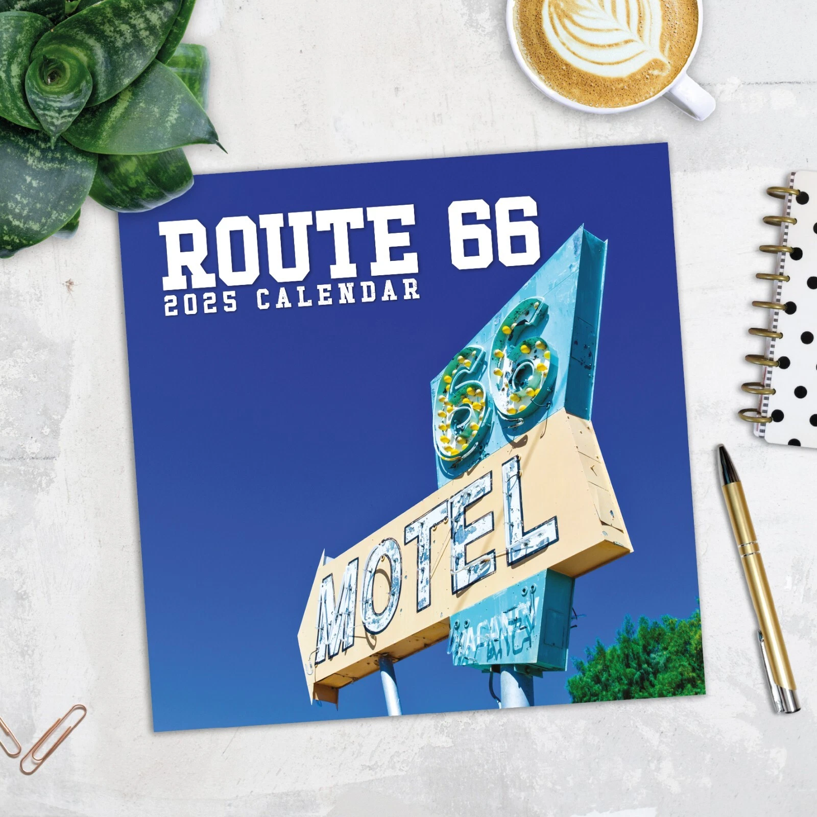 Route 66 2025 Square Wall Calendar