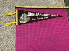 VTG St. Anthony of Padua Chapel World's Smallest Church Near Festina IA Pennant 