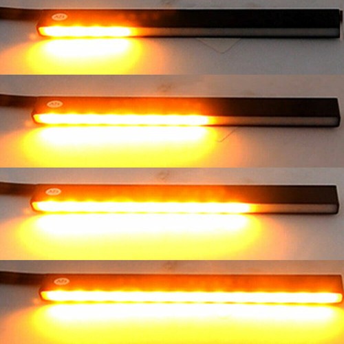 2PCS Slim Switchback LED Fog Lamps DRL Daytime Running Lights Kit White & Amber - Picture 5 of 11