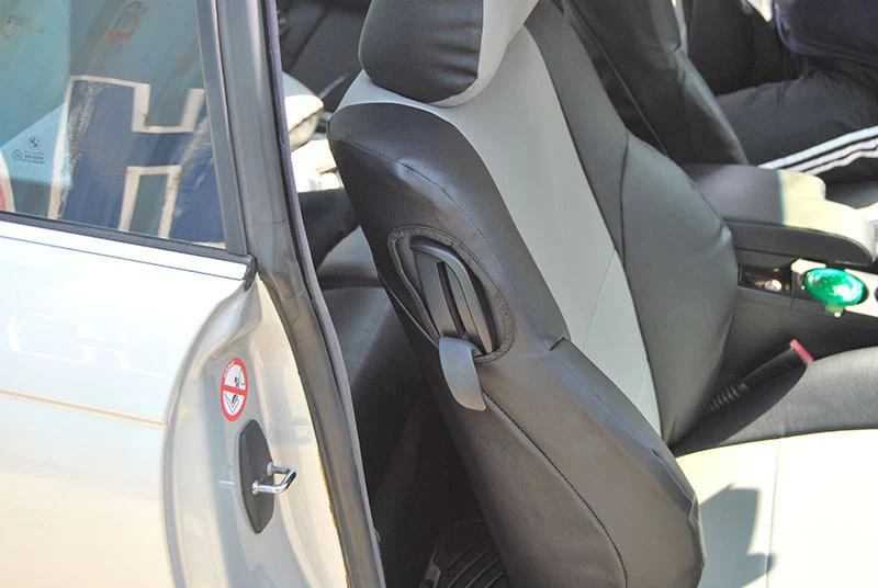 2 fundas de asiento delanteras para bmw serie 3 cupé iggee s. cuero ajuste personalizado Foto 3 de 4