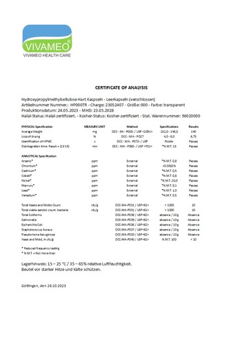 Cápsulas vacías veganas HPMC - vegetales - tamaño 000 celulosa transparente - Imagen 6 de 70