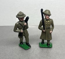Vintage Pair Of Lead Toy Soldiers  Lot Of 2