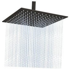 Rain Shower Head, Stainless Steel Large Rainfall 12 Inch Oil Rubbed Bronze