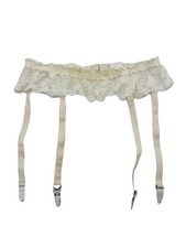 Vintage Gold Seal 4 Metal Garter Belt One Size Union Made Lace Lingerie USA