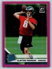2019 Donruss Optic #200 Clayton Thorson Pink