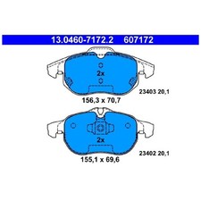 Satz Bremsbeläge Bremsklötze vorne für Opel Vectra C Z02 Zafira-Zafira | 2464