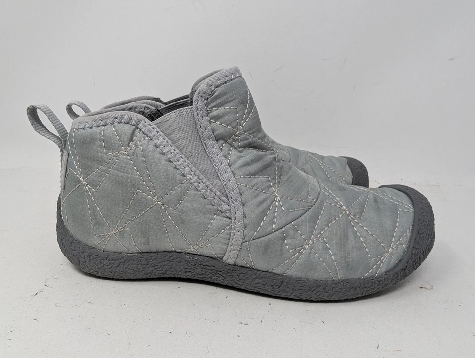 Zapatos KEEN para mujer talla 8 grises acolchados sin cordones botín pantuflas forrados de lana cálidos Foto 2 de 4