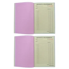 2 Pcs English Reimbursement Delivery Note Order Form Book Auto Repair Receipt