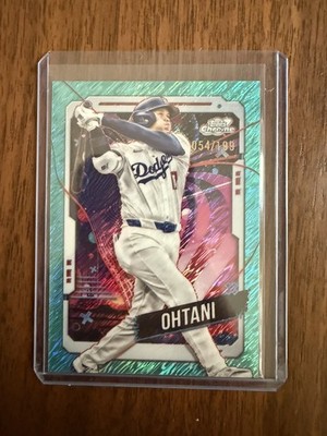 SHOHEI OHTANI 2024 Topps Chrome Cosmic Aqua Equinox /199 Dodgers