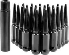 24pcs, M14x1.5 Wheel Spike Lug Nuts for for Silverado Sierra Ram 1500 F150 After