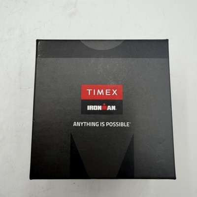 Timex Ironman Adrenaline Mens Watch Black Dial Red Black Resin Strap Quartz 46mm