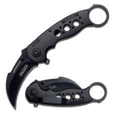 Cuchillo Karambit Asistido por Resorte Tac-Force con Mango de Aluminio y Clip de Bolsillo