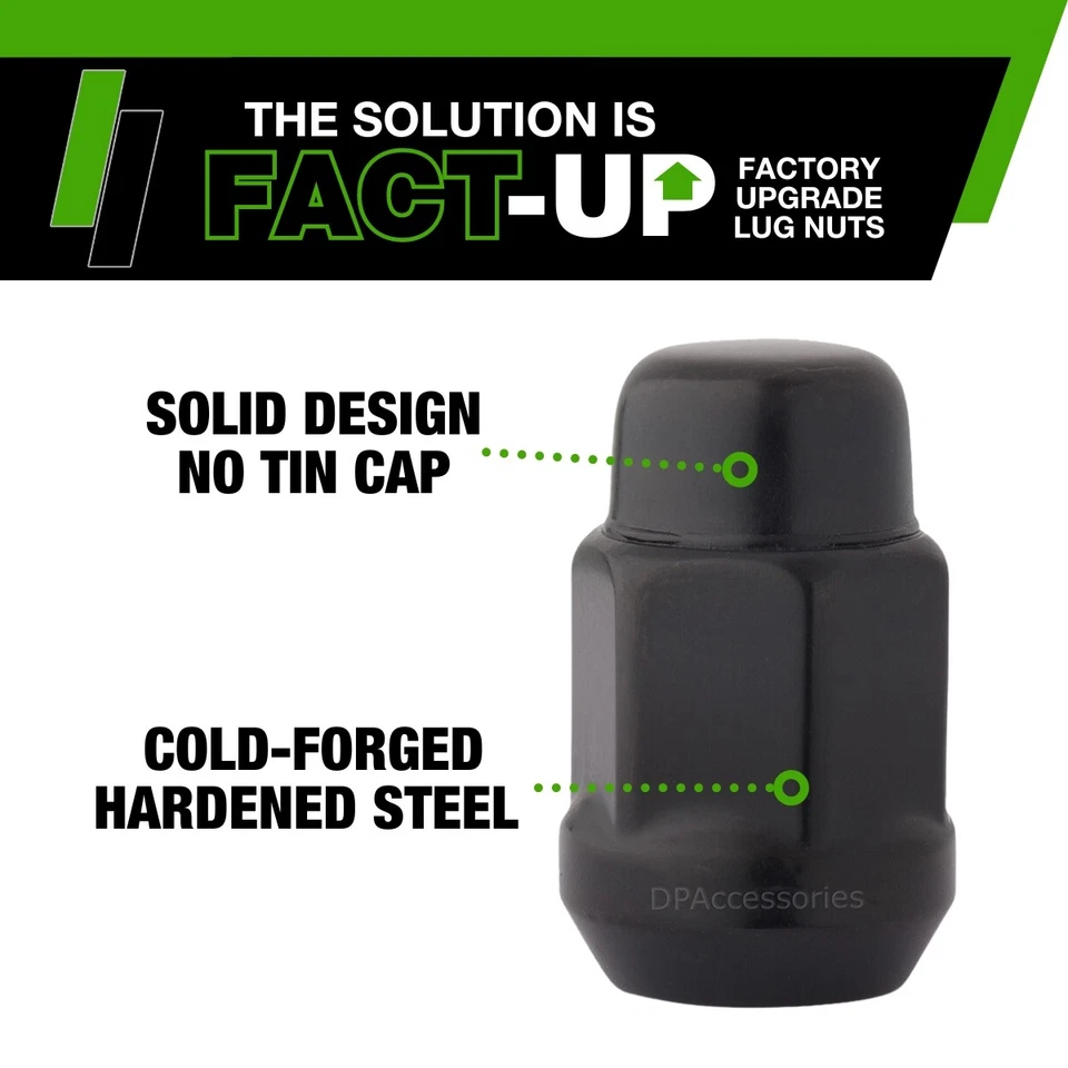 Tuercas negras para Ford Fusion 2013-2020 con ruedas de fábrica Foto 4 de 4