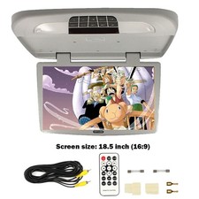 18.5" 10W Car Ceiling Monitor LCD TFT Overhead Flip Down Digital Screen Gray