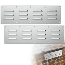 Stainless Steel Grill Vent Cover - 2 Pack for Fire Pits  Outdoor Kitchens
