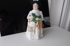 Alte Figurenkrug Scherzkanne C.T. Tielsch Altwasser Jugendstil Porzellan 30 cm