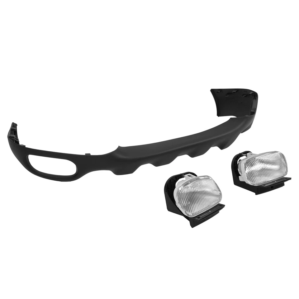 Front Bumper Valance Kit For Ford Ranger 1998 1999 2000 Textured W/ Fog Lights Foto 2 de 4