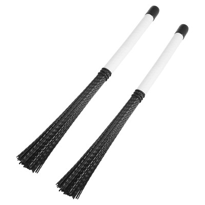 2Pcs Cajon Brush Telescoping Drum Brushes Nylon Sticks Percussion for Jazz6645