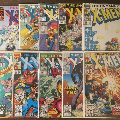 Uncanny X-Men comic 279 287 293 297 301 303 306 309 313 318 vintage comic lot