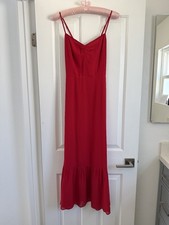 NWT Reformation Emersyn Dress Crimson Red Size 2
