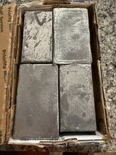 FOUR - 5 Pound Lead Ingots 20 Pounds Total 