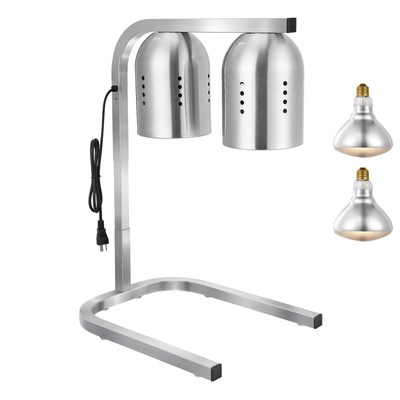 Commercial Food Heat Lamp with 500W Bulbs for Food Restaurant Kitchen